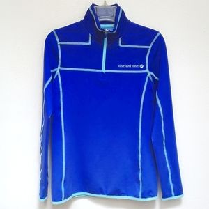 🏠 Vineyard Vines Blue Quarter Zip Size XXS
